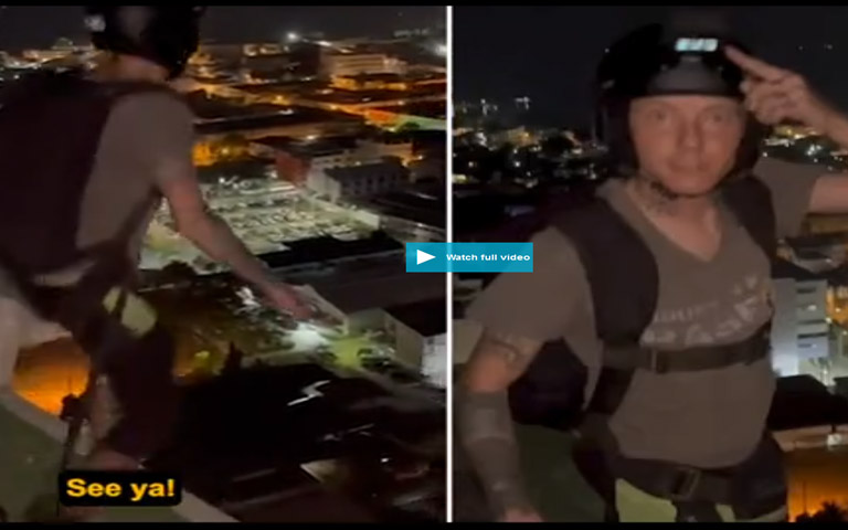 ΤΡΑΓΙΚΟ: Βουτιά θανάτου στο κενό από πύργο-Δεν άνοιξε το αλεξίπτωτο του-«Τρία, δύο, ένα, τα λέμε» (Βίντεο)