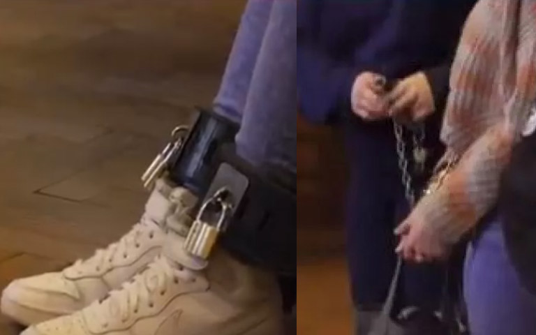 ΟΥΓΓΑΡΙΑ: Ιταλίδα καθηγήτρια πήγε αλυσοδεμένη στο δικαστήριο-Δικάζεται ότι επιτέθηκε σε δύο άτομα-(Βίντεο)