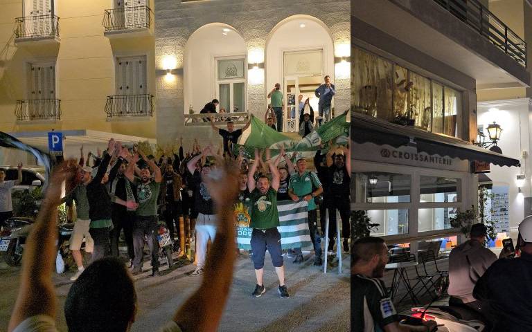 ΣΥΡΟΣ: Πανηγυρισμοί στο νησί των Κυκλάδων για τη νίκη του Παναθηναϊκού -Ποια έκλεψε την παράσταση-(Βίντεο)