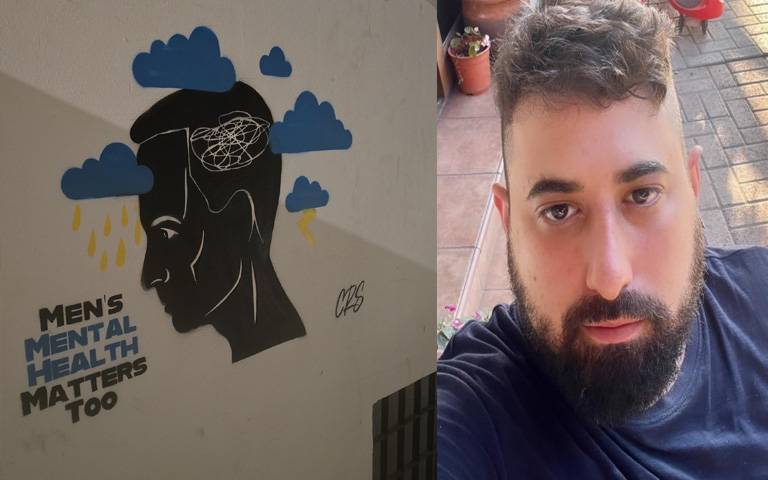 ΧΡΙΣΤΟΣ ΚΑΚΟΥΛΛΗΣ: Nέο γκράφιτι για την ψυχική υγεία των ανδρών στην οδό Αισχύλου -«Στις 3 το πρωί συνήθως πολεμώ τους ψυχικούς πόνους με μάτια ανοιχτά και χωρίς ύπνο»- (Φώτο)