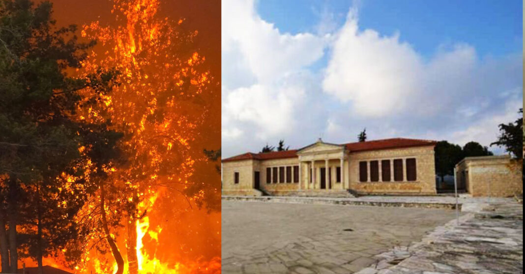 ΠΥΡΙΝΗ ΛΑΙΛΑΠΑ: Δέκα άτομα εγκλωβισμένα σε σχολείο στη Λόφου – «Οι φλόγες είναι δίπλα μας»