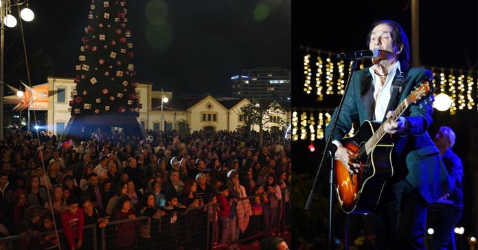 ΛΑΡΝΑΚΑ: Φωτίστηκε η Πλατεία Ευρώπης με το Χριστουγεννιάτικο Δέντρο – Παρουσία εκλεκτών καλεσμένων και με συναυλία από τον Πασχάλη