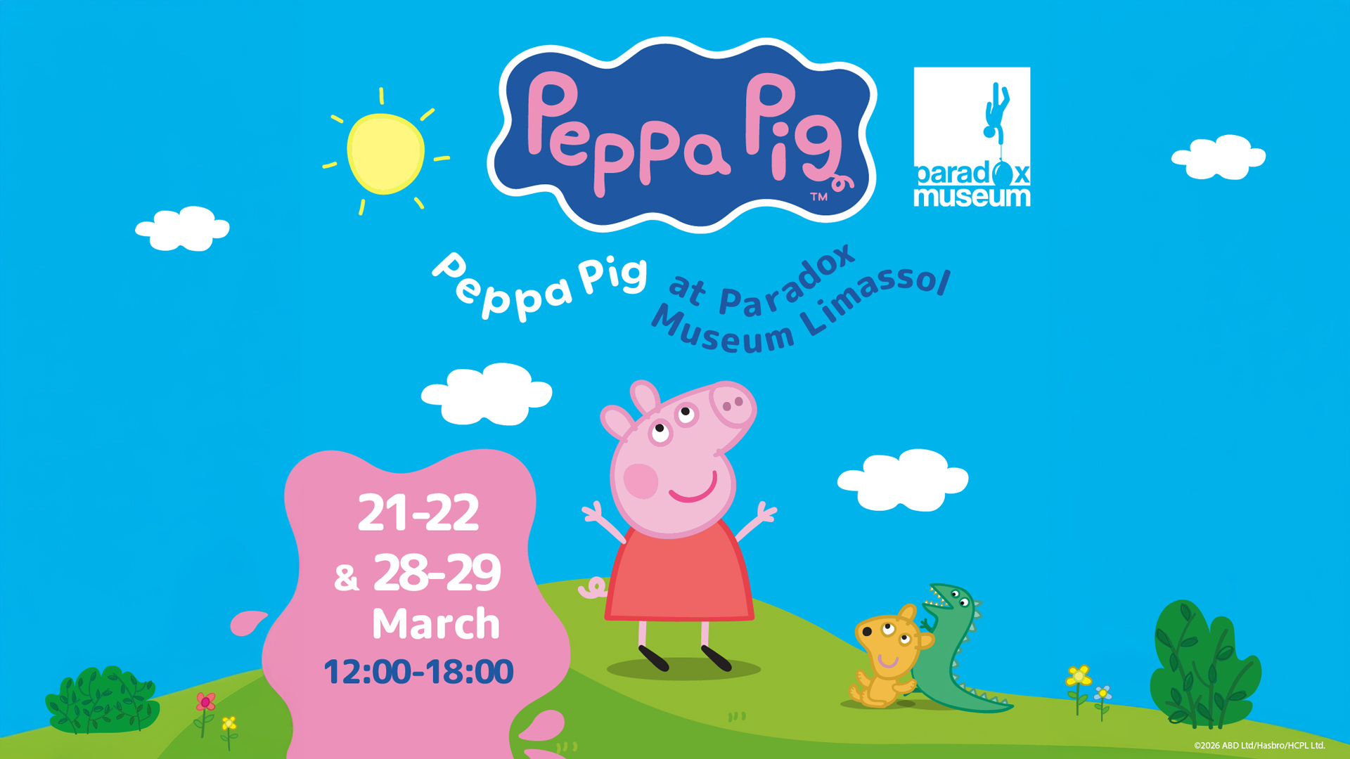 PEPPA PIG: &Sigma;&tau;&omicron;&nu; &mu;&alpha;&gamma;&iota;&kappa;ό &kappa;ό&sigma;&mu;&omicron; &tau;&omega;&nu; &psi;&epsilon;&upsilon;&delta;&alpha;&iota;&sigma;&theta;ή&sigma;&epsilon;&omega;&nu; &tau;&omicron;&upsilon; Paradox Museum Limassol