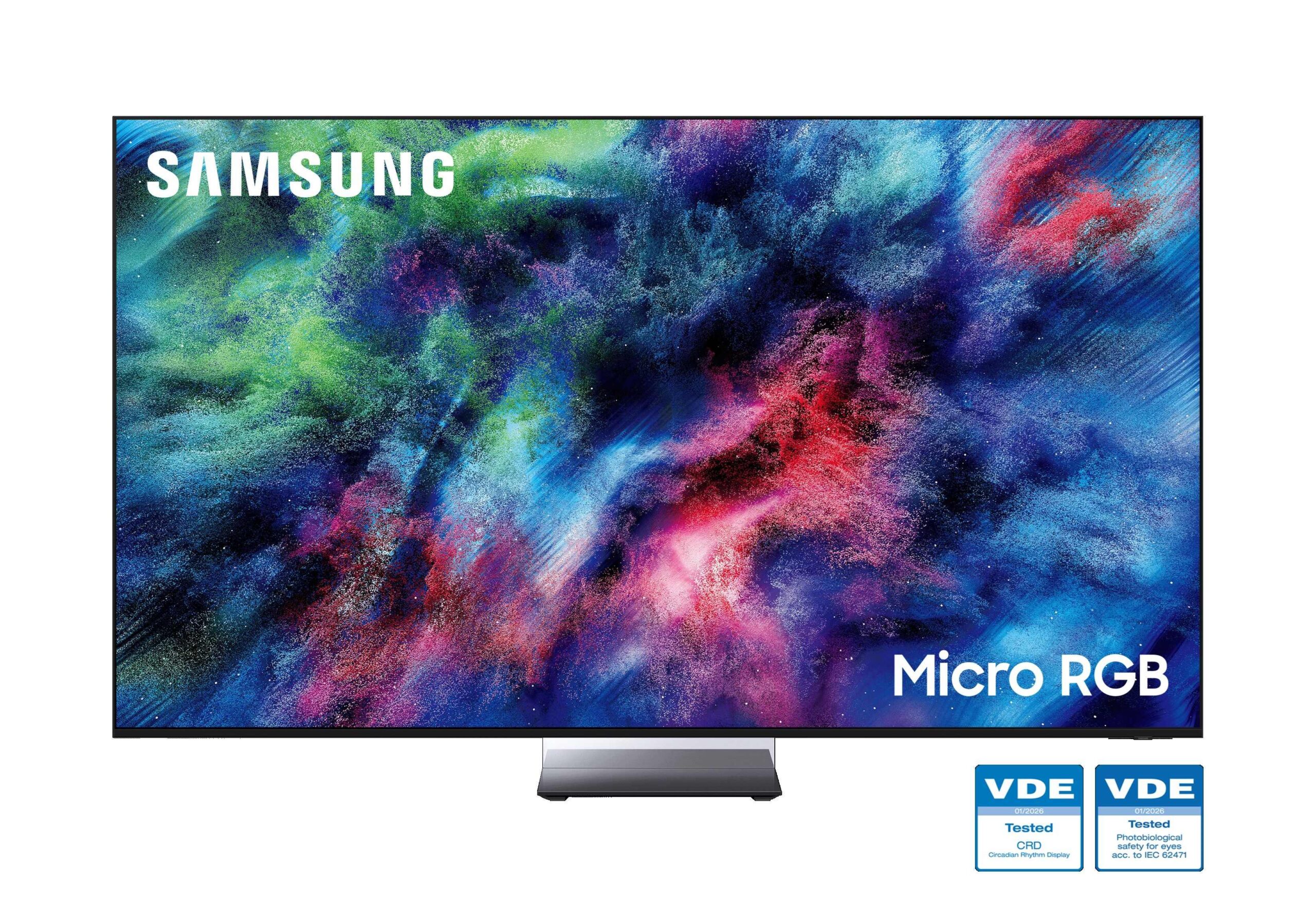 &Eta; &tau;&eta;&lambda;&epsilon;ό&rho;&alpha;&sigma;&eta; Samsung Micro RGB έ&lambda;&alpha;&beta;&epsilon; &pi;&iota;&sigma;&tau;&omicron;&pi;&omicron;&iota;ή&sigma;&epsilon;&iota;&sigmaf; &omicron;&theta;ό&nu;&eta;&sigmaf; &ldquo;Safety for Eyes&rdquo; &kappa;&alpha;&iota; &ldquo;Circadian Rhythm Display&rdquo; &alpha;&pi;ό &tau;&omicron;&nu; &omicron;&rho;&gamma;&alpha;&nu;&iota;&sigma;&mu;ό VDE