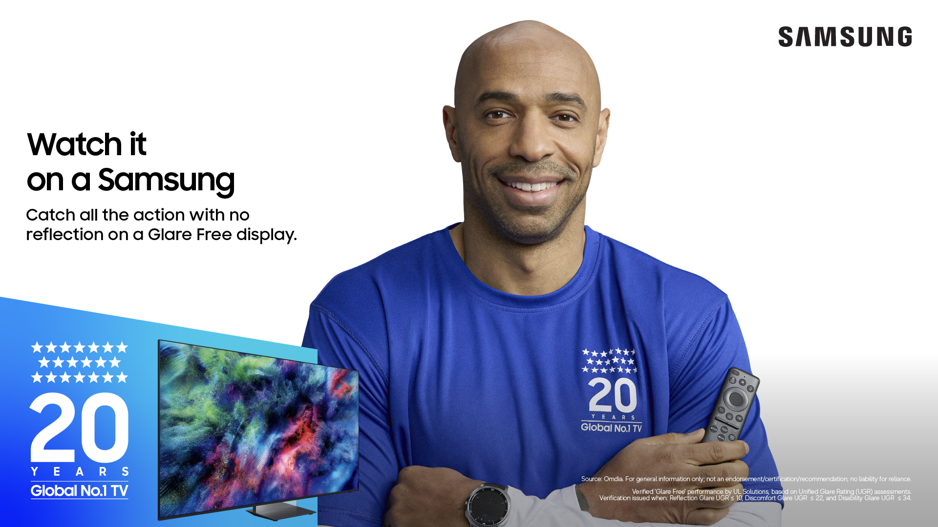 &Eta; Samsung &gamma;&iota;&omicron;&rho;&tau;ά&zeta;&epsilon;&iota; 20 &chi;&rho;ό&nu;&iota;&alpha; &omega;&sigmaf; &tau;&omicron; &Nu;&omicron;.1 brand &tau;&eta;&lambda;&epsilon;&omicron;&rho;ά&sigma;&epsilon;&omega;&nu; &pi;&alpha;&gamma;&kappa;&omicron;&sigma;&mu;ί&omega;&sigmaf; &mu;&epsilon; &tau;&omicron;&nu; &theta;&rho;ύ&lambda;&omicron; &tau;&omicron;&upsilon; &pi;&omicron;&delta;&omicron;&sigma;&phi;&alpha;ί&rho;&omicron;&upsilon; Thierry Henry