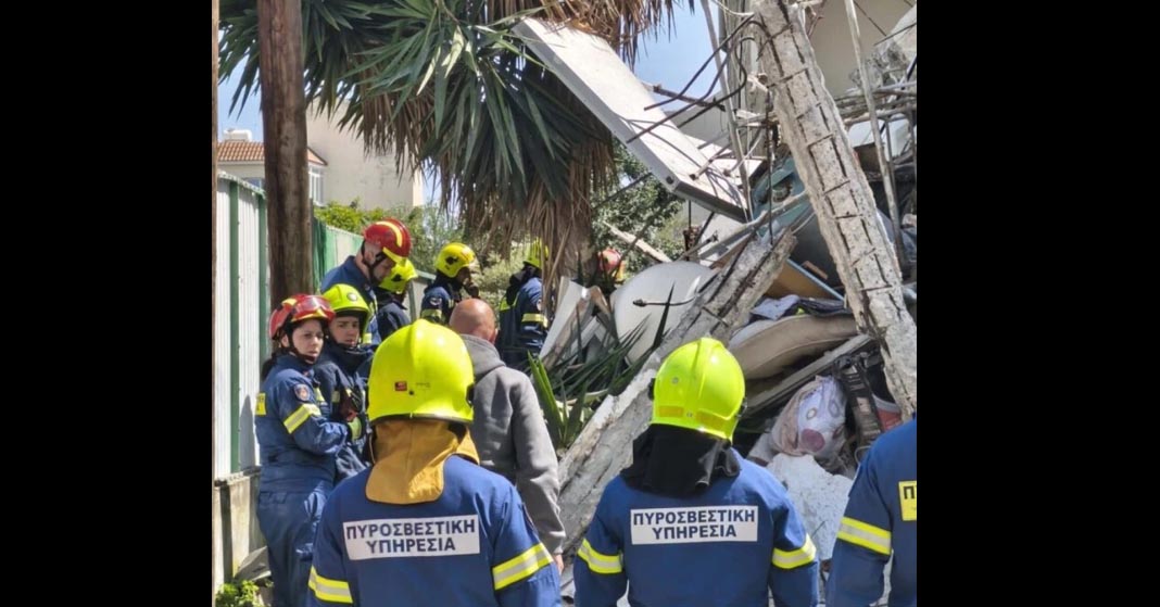 ΛΕΜΕΣΟΣ: Κατάρρευση τμήματος πολυκατοικίας στη Γερμασόγεια – Επιχείρηση διάσωσης σε εξέλιξη-(Φώτο)