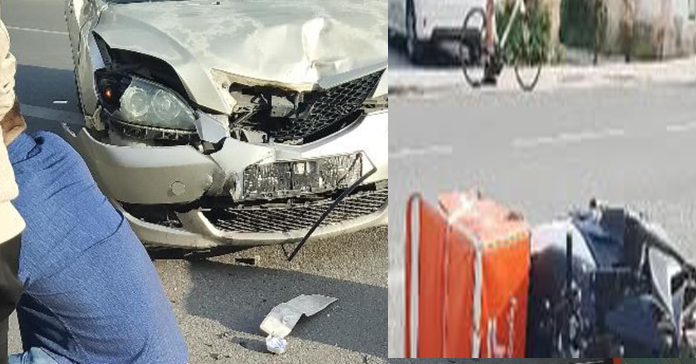 ΛΕΥΚΩΣΙΑ: Σοβαρά τραυματισμένος διανομέας μετά από τροχαίο στο Καϊμακλί-(Φώτο)