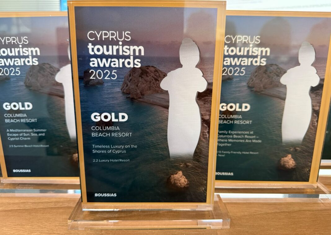 ΠΕΝΤΕ ΝΕΕΣ βραβεύσεις για το Columbia Beach Resort στα Cyprus Tourism Awards 2025