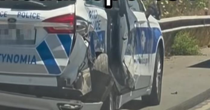 ΛΑΡΝΑΚΑ–ΛΕΜΕΣΟΣ: Σφοδρή σύγκρουση περιπολικού με φορτηγό στον αυτοκινητόδρομο – Τραυματίστηκε αστυνομικός-(Βίντεο)