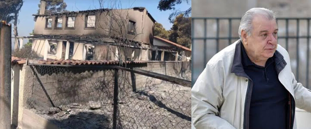 ΑΡΗΣ ΧΑΛΚΙΑΣ: Στάχτη το εξοχικό του Τάσου Χαλκιά στο Πόρτο Γερμενό – «Όλα έγιναν στάχτη σε μια νύχτα»